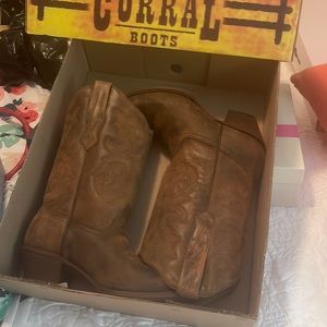 Mid calf height corral boots. Gently worn